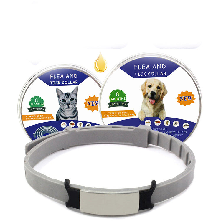 Silicone Flea Repellent Pet Collar — Safe & Comfortable for Dogs & Cats