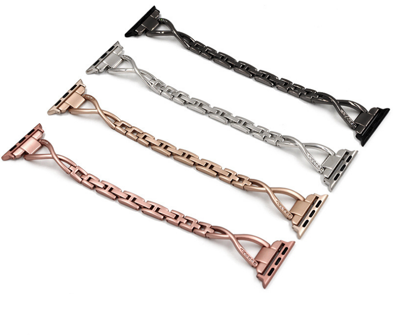 Diamond X-Type Stainless Steel Apple Watch Band