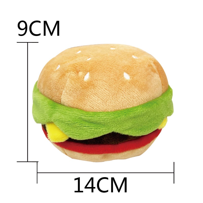 Chatty Burger Plush Dog Toy