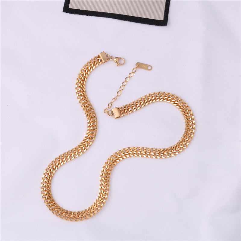 Custom Stainless Steel Bead Chain Choker Necklace
