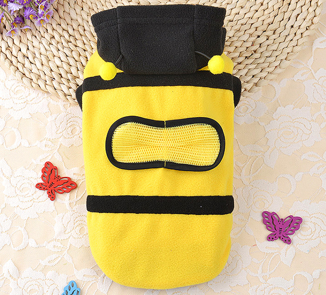 Fleece Bee Costume for Cats and Dogs
