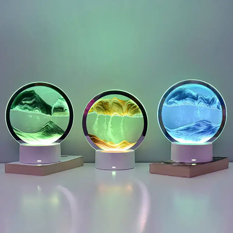 RGB LED Sandscape Table Lamp