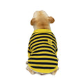 Striped Cotton Dog Sweater for Fall and Winter