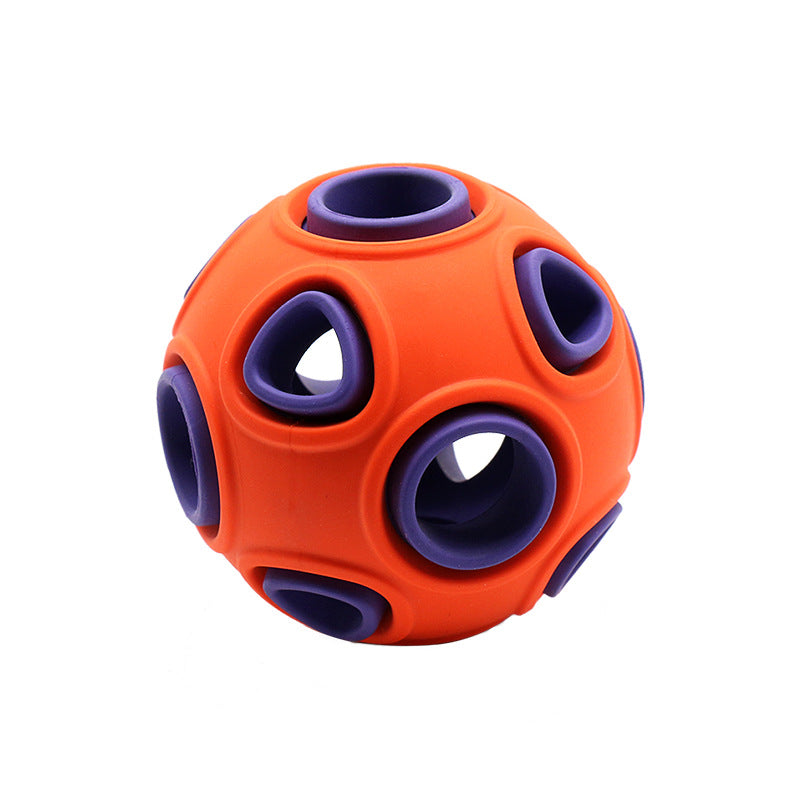 Glow-in-the-Dark Dog Chew Toy Ball — Durable Rubber Toy for Medium & Large Dogs