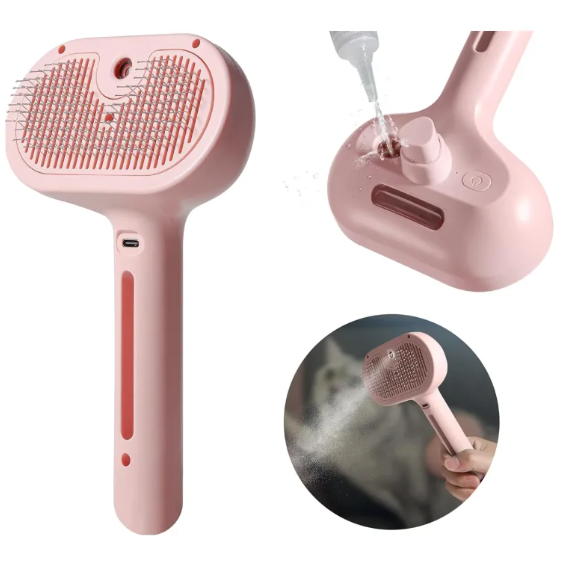 Pet Hair Spray Grooming Brush