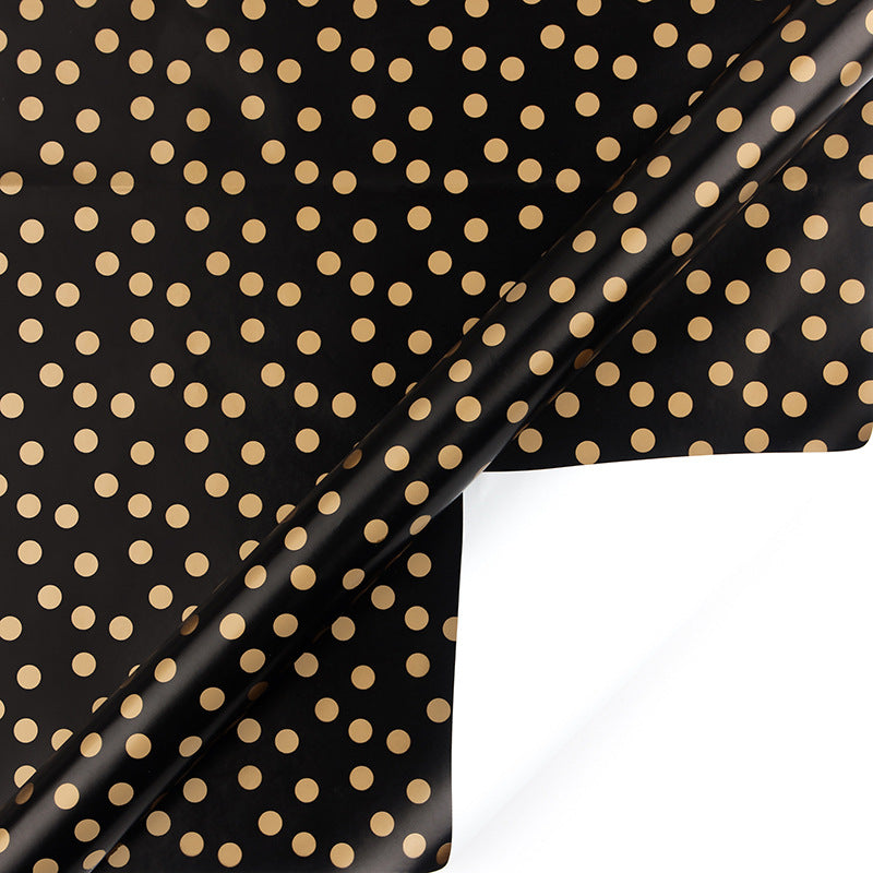 Minimalist Bronze Gold Polka Dot Gift Wrapping Paper