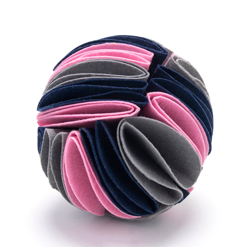 Foldable Polar-Fleece Snuffle Ball for Pets
