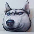 Creative 3D Printed Cartoon Husky Dog Pillow Cushion