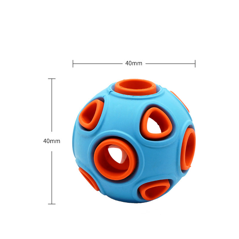 Glow-in-the-Dark Dog Chew Toy Ball — Durable Rubber Toy for Medium & Large Dogs