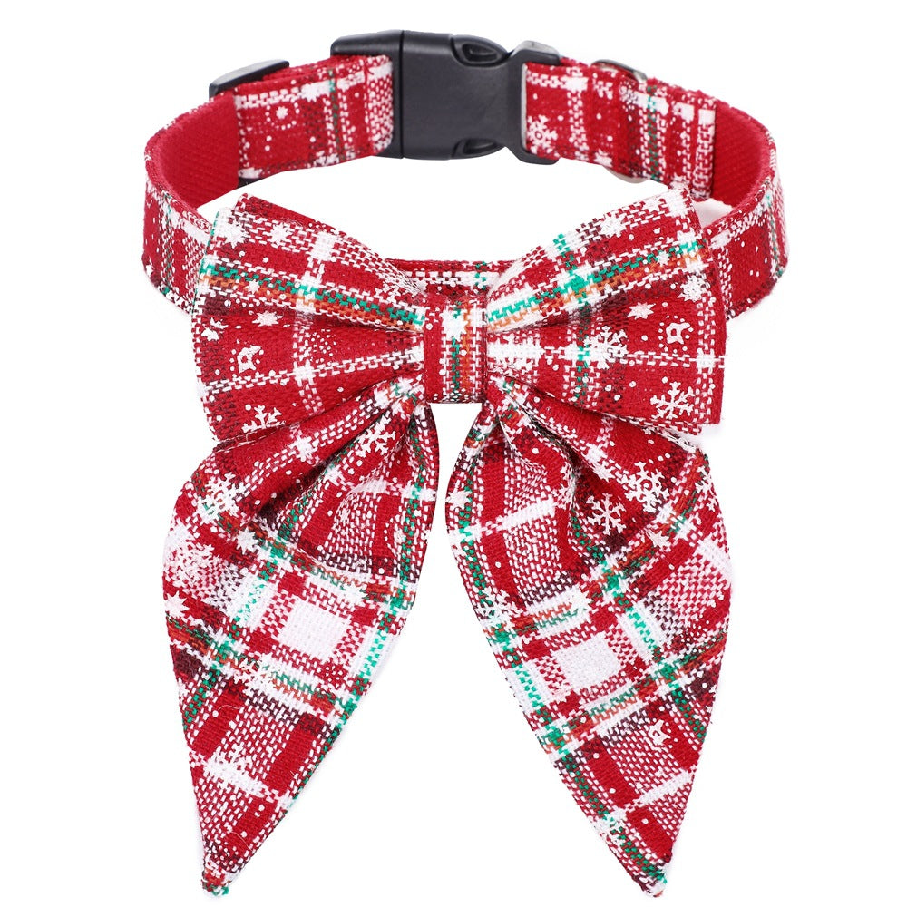 Christmas Dog Bow Tie Collar