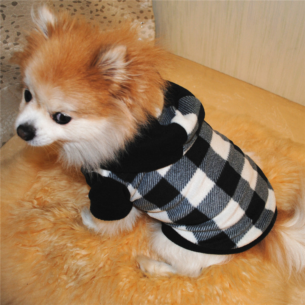 Hooded Fleece Dog Sweater for Winter