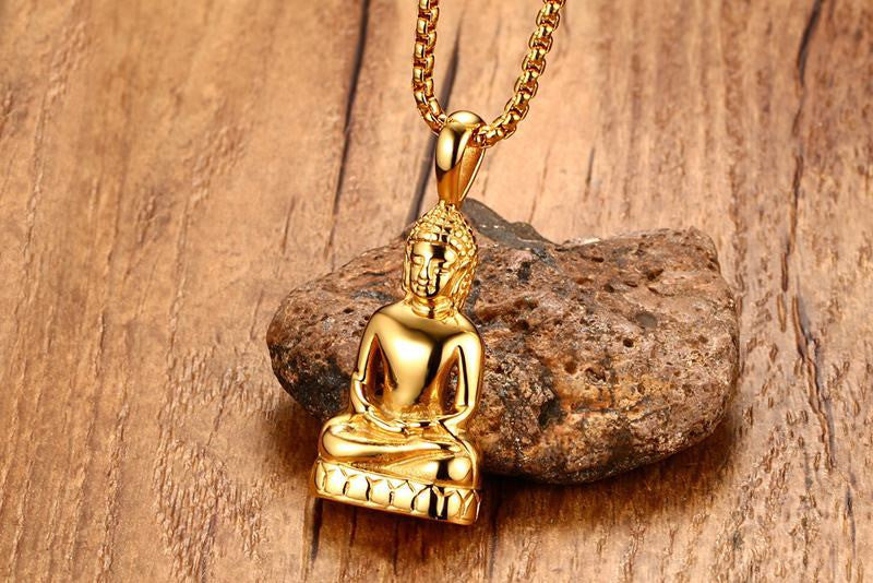 Religious Totem Pendant - 5.2CM Gold Stainless Steel