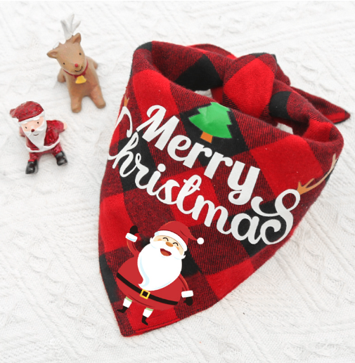 Reversible Double-Layer Cotton Pet Scarf