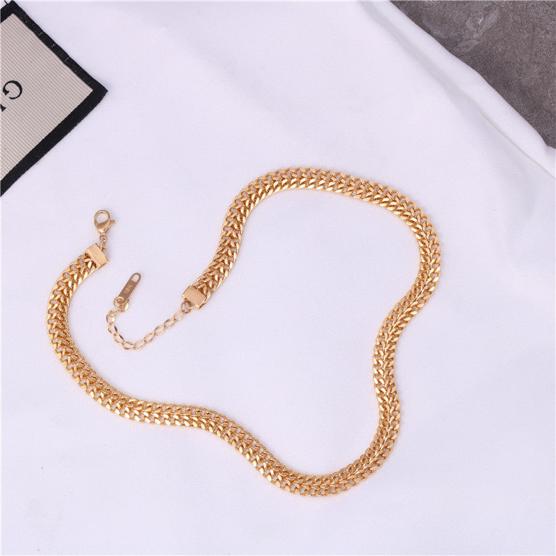 Custom Stainless Steel Bead Chain Choker Necklace
