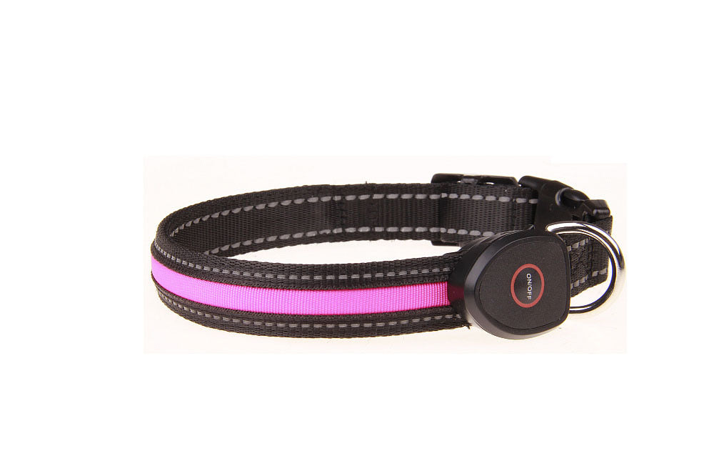 USB-Rechargeable Light-Up Dog Collar