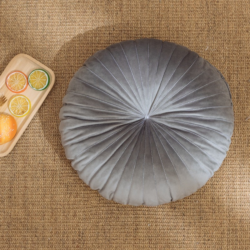 Nordic Solid Color Velvet Pumpkin Pillow