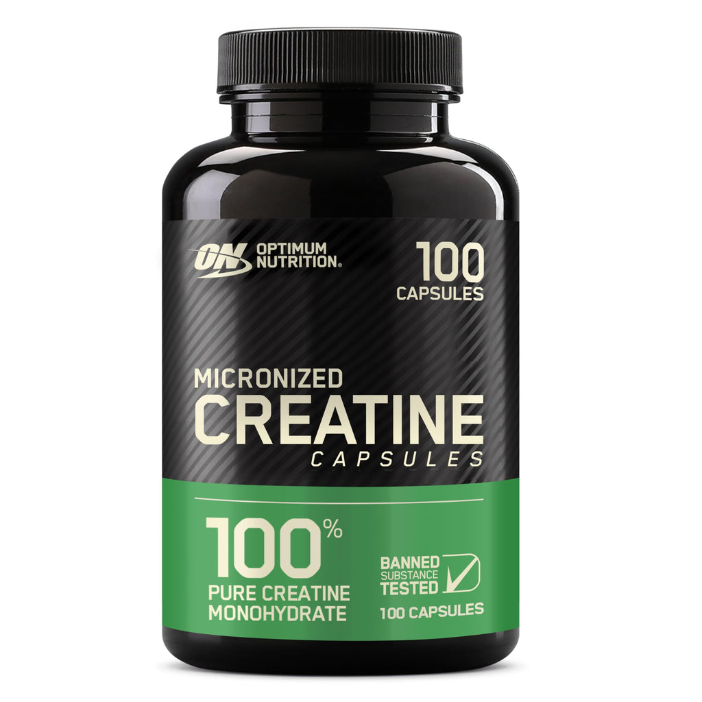 Optimum Nutrition Micronized Creatine Monohydrate Capsules Keto Friendly 2500mg 100 Capsul