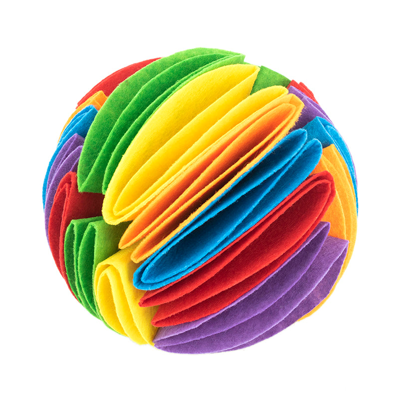 Foldable Polar-Fleece Snuffle Ball for Pets