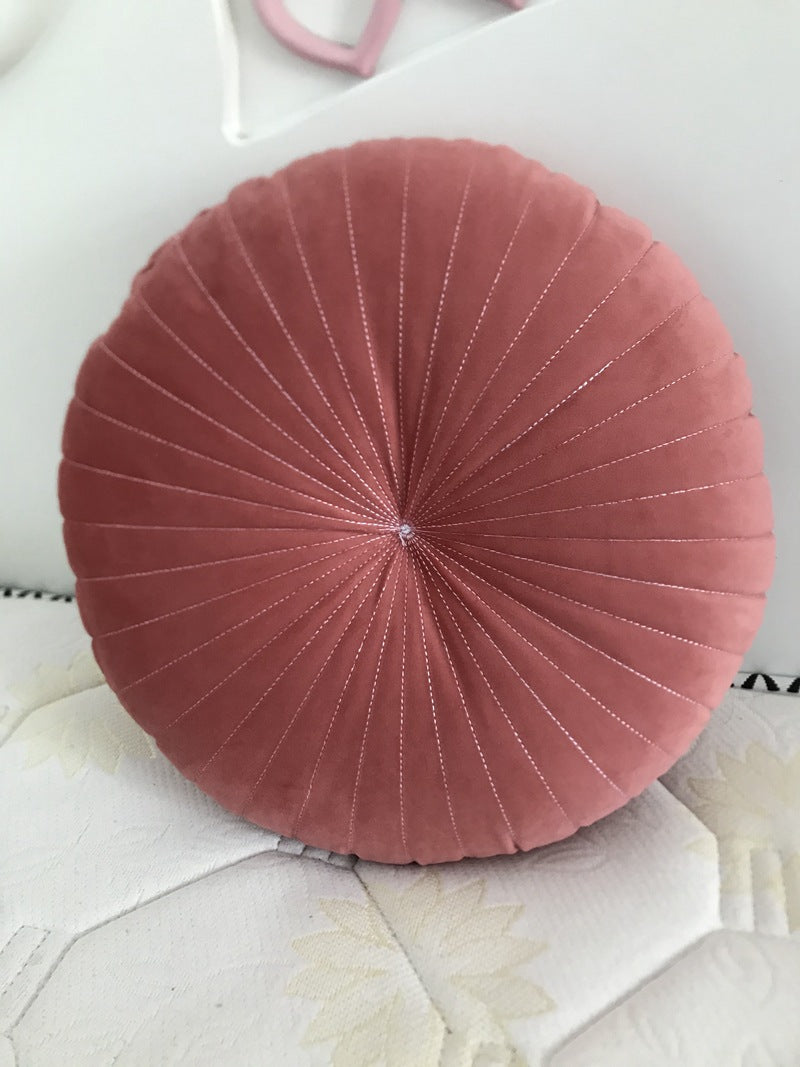 Nordic Solid Color Velvet Pumpkin Pillow