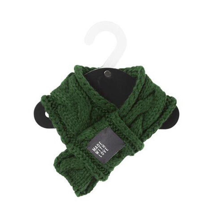 Wool Pet Scarf with Bow-Tie Detail