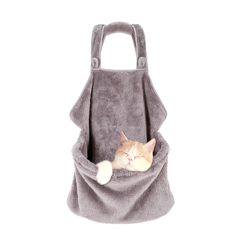 Plush Pet Carrier Backpack for Dogs & Cats – Dual Shoulder