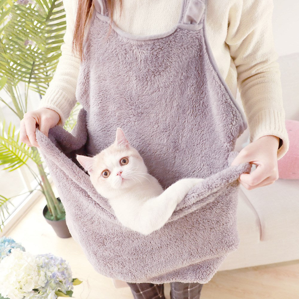 Plush Pet Carrier Backpack for Dogs & Cats – Dual Shoulder