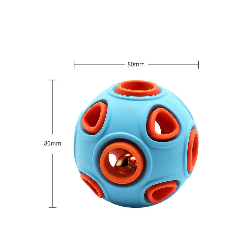 Glow-in-the-Dark Dog Chew Toy Ball — Durable Rubber Toy for Medium & Large Dogs
