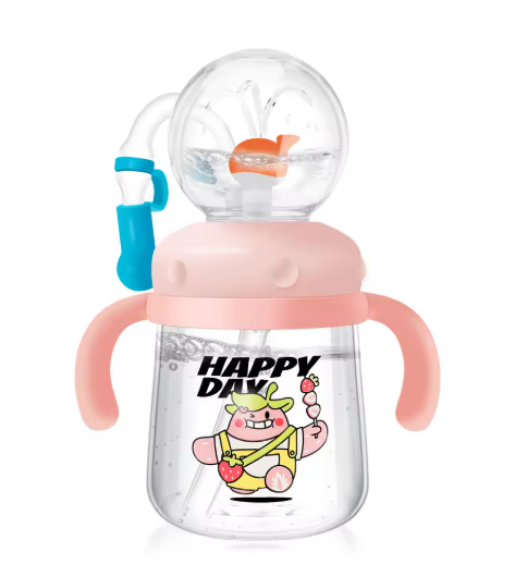 Children's Whale Cartoon Diving Fountain Water Bottle - Tritan Le...