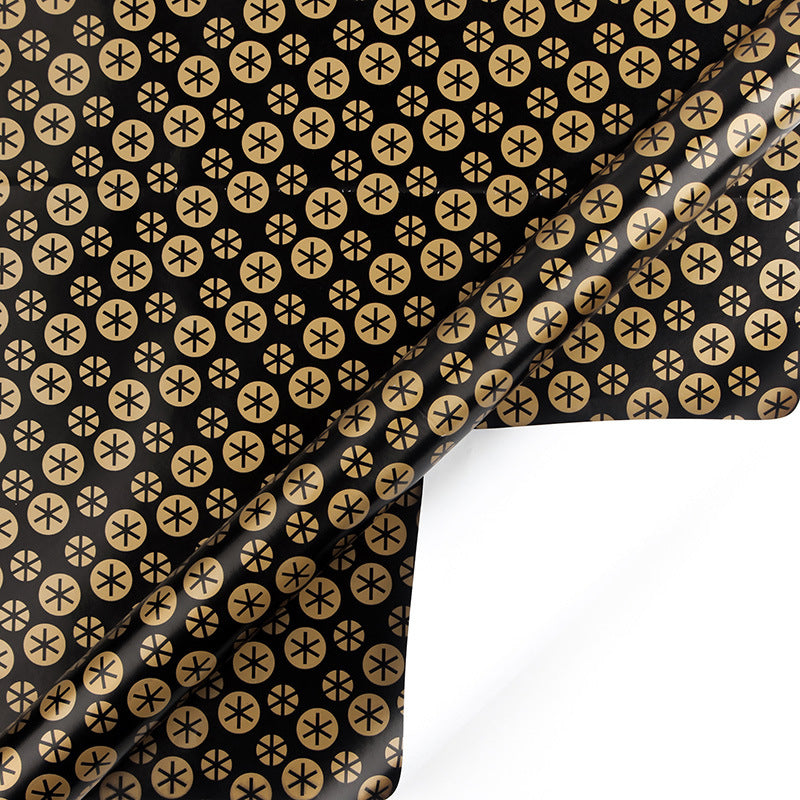 Minimalist Bronze Gold Polka Dot Gift Wrapping Paper