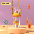 Children's Whale Cartoon Diving Fountain Water Bottle - Tritan Le...