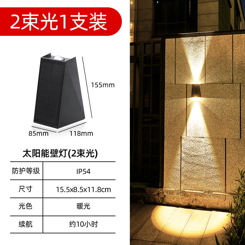 Modern Solar Outdoor Wall Light