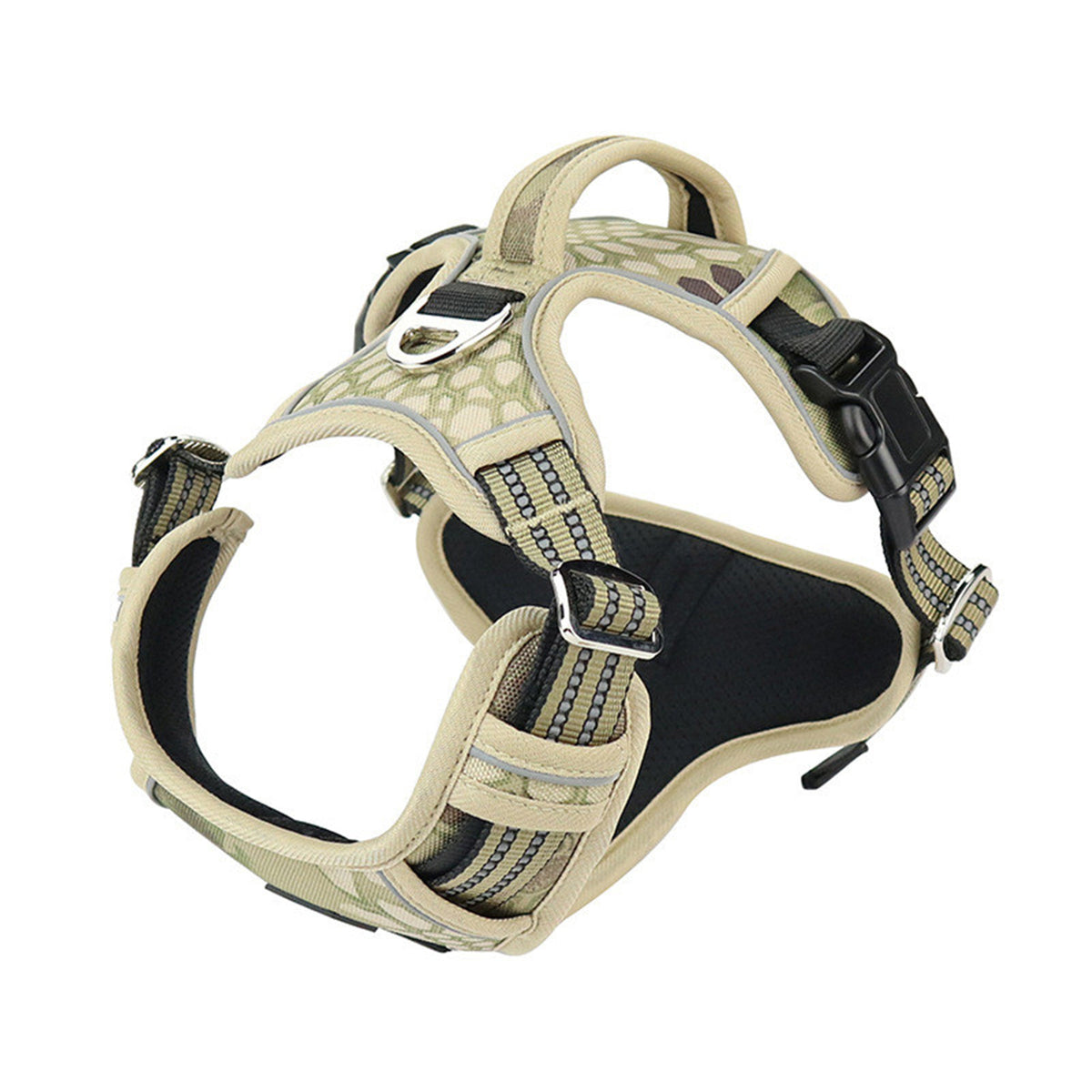Dog Harness with Handle and Reflective Strip
