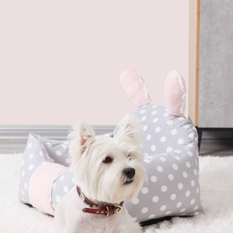 Universal Dog Bed with Washable Cushion — Cozy & Easy-Clean Pet Bed