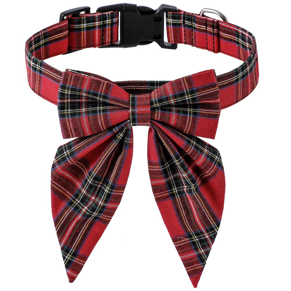 Christmas Dog Bow Tie Collar