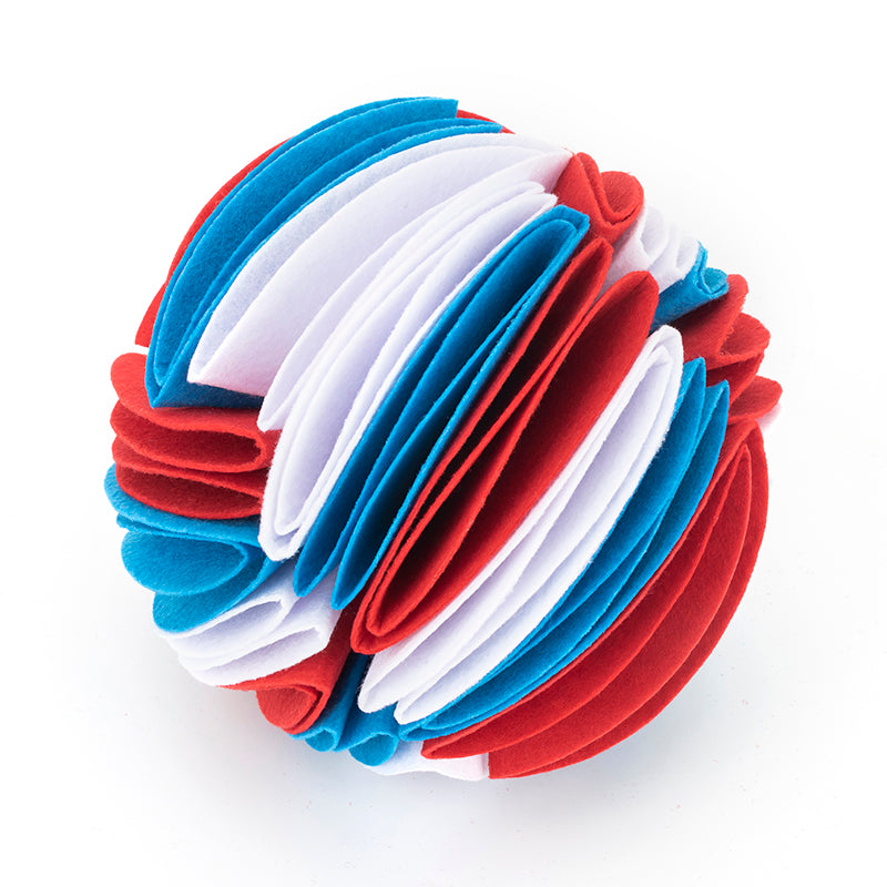 Foldable Polar-Fleece Snuffle Ball for Pets