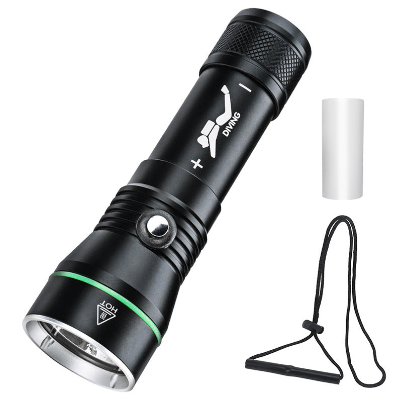 High-Power P50 Underwater Diving Flashlight