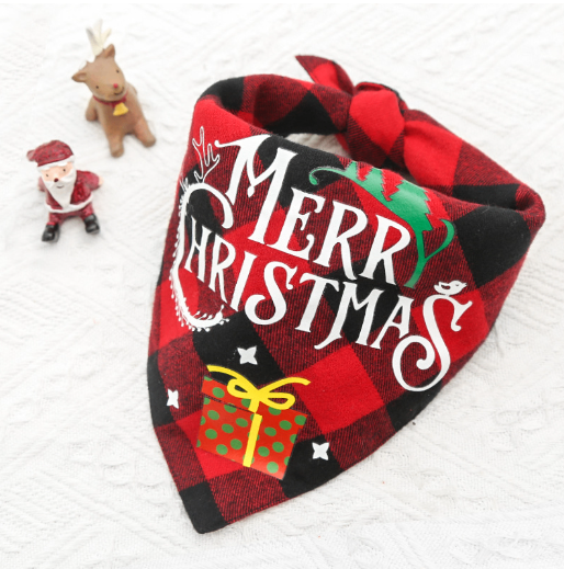 Reversible Double-Layer Cotton Pet Scarf