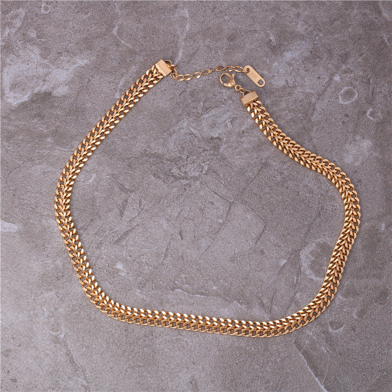Custom Stainless Steel Bead Chain Choker Necklace