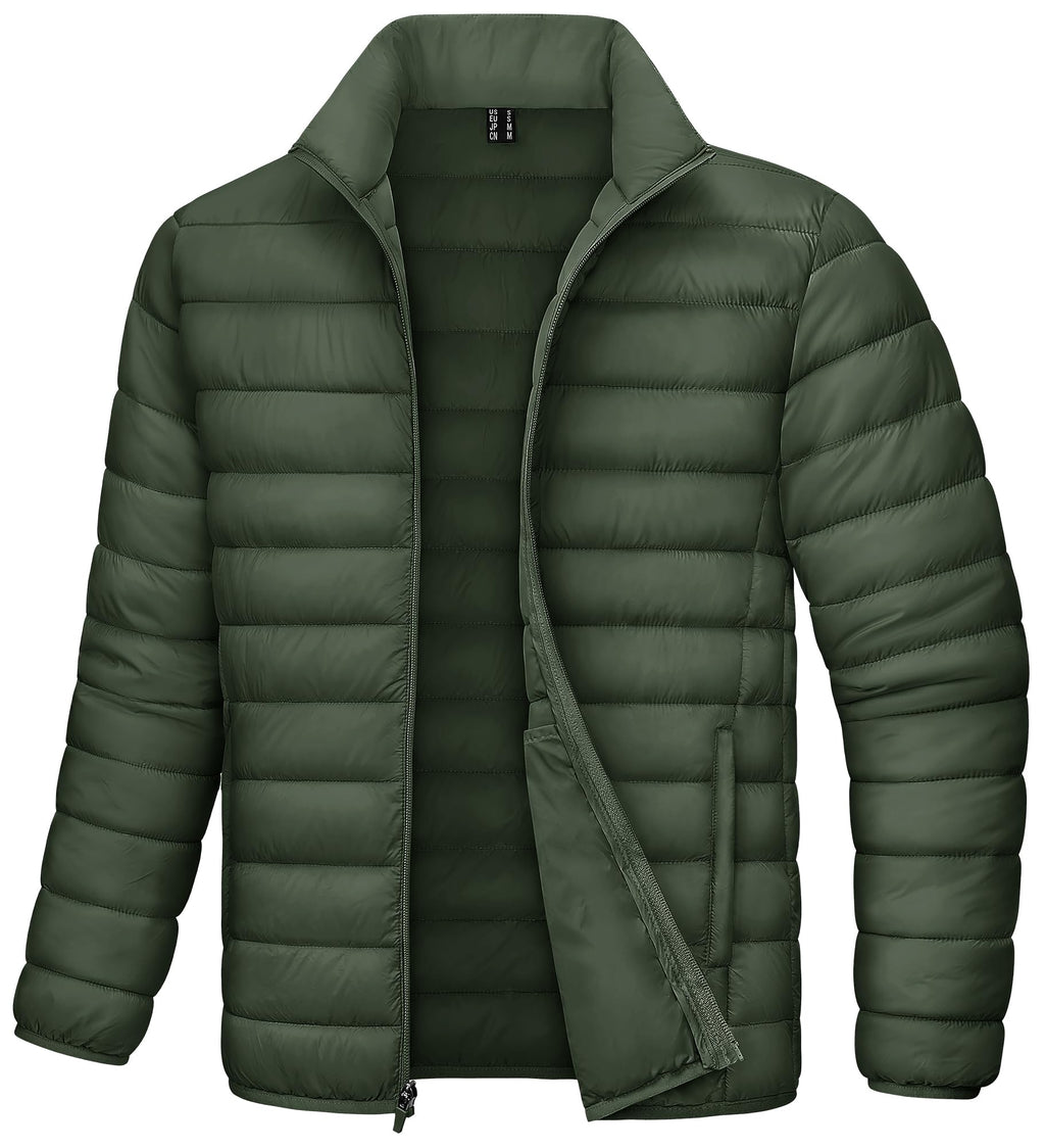 DOKASIN Puffer Jacket Men Packable Lightweight Down Jacket Men Winter Warm Coats Water-Res