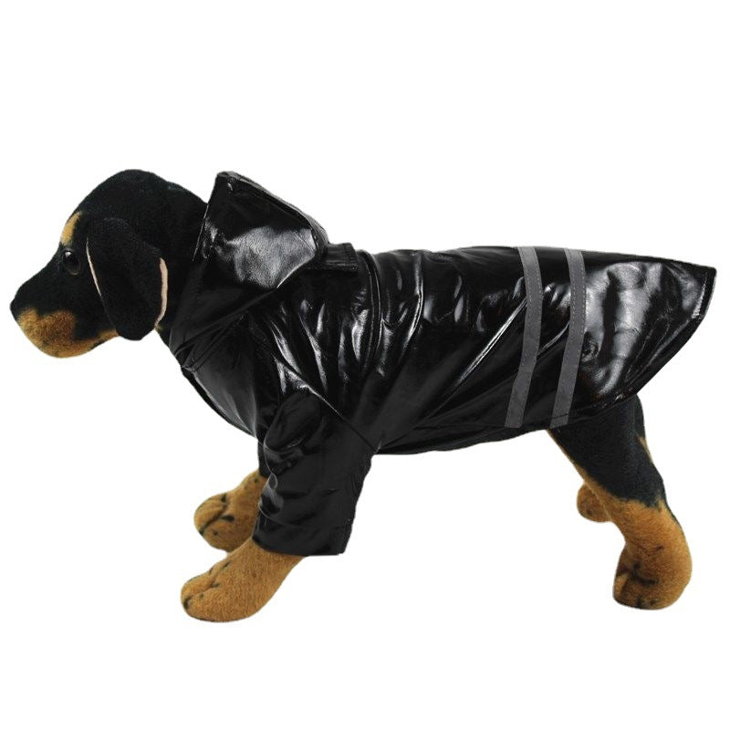 Wholesale PU Reflective Pet Raincoat for Small Dogs