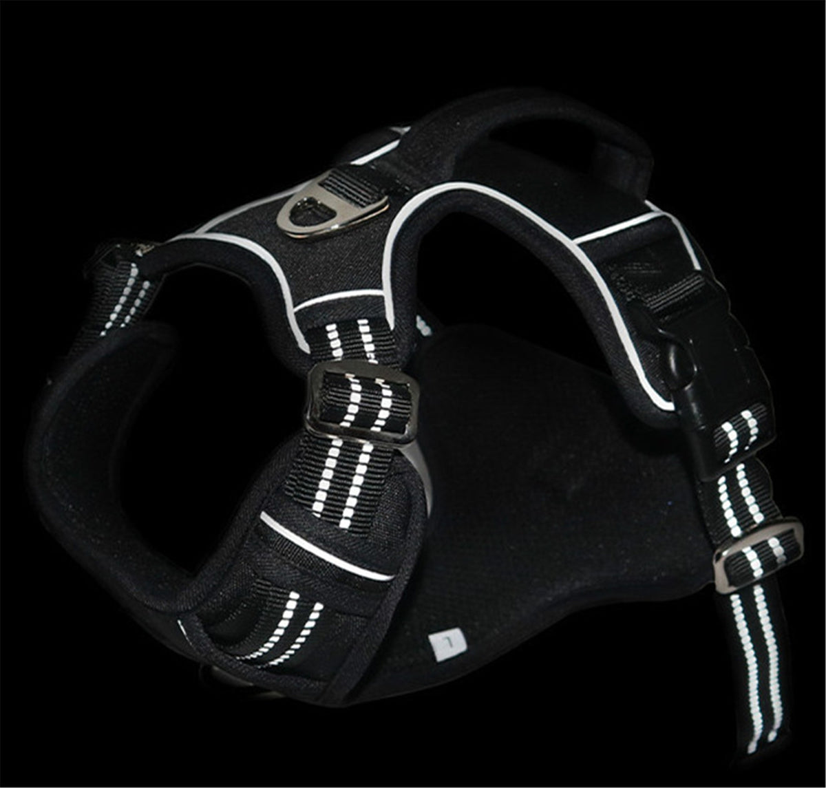 Dog Harness with Handle and Reflective Strip