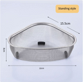 Triangular Stainless Steel Sink Drainer Basket (1PC)