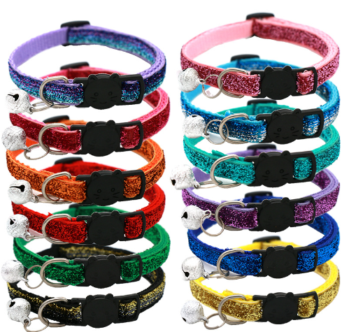 Adjustable Cat Collar with Bell, 19–32 cm