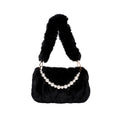 Pearl Pleated Shoulder Bag for Women's Fashion