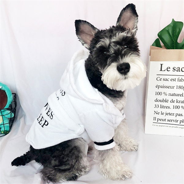 Hooded Cotton Dog Bathrobe