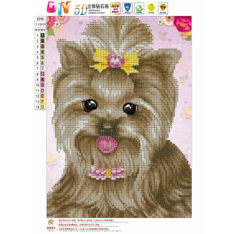 Dog-Themed Diamond Painting Decor Kit