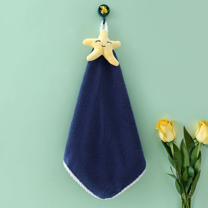 Hanging Absorbent Towel for Kids and Kitchen Use