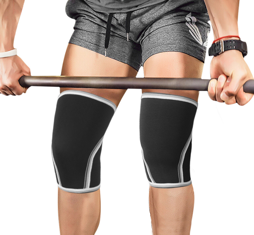 Thick Weightlifting Knee Sleeves, 7mm Neoprene Support