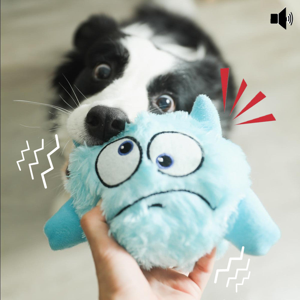 Interactive Plush Dog Toy