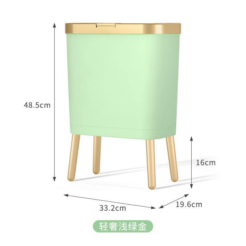 Nordic Style High Foot Trash Can for Home & Hotel